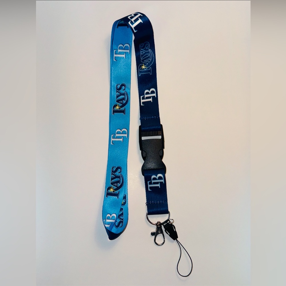 Tampa Bay Rays Baseball Full Size Blue Lanyard